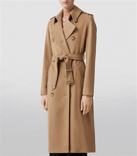 burberry fur collar wool cashmere trench coat|burberry kensington belted cashmere coat.